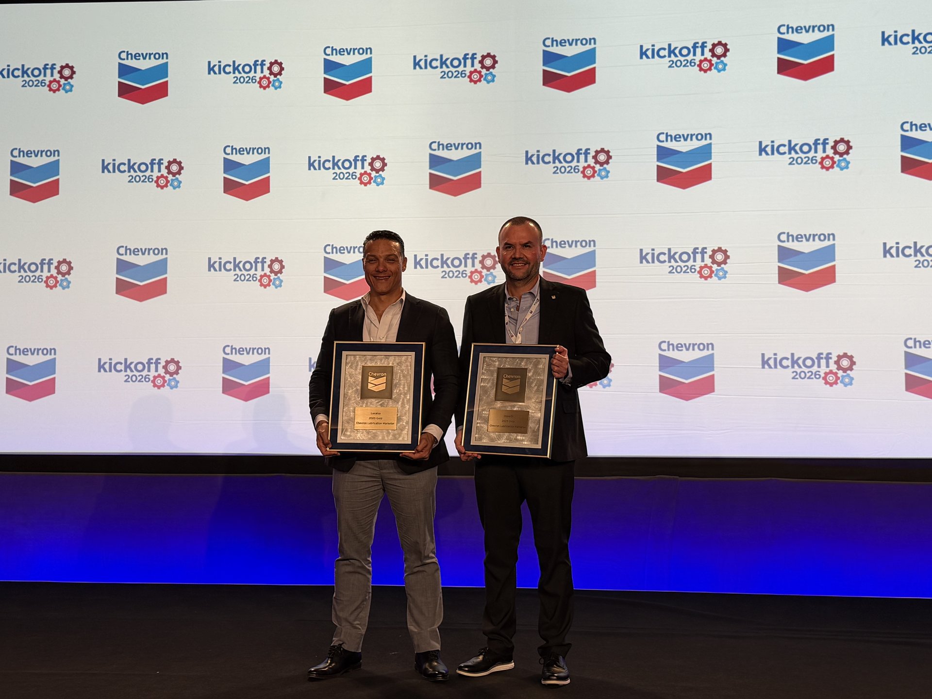 Chevron Lubrication Marketer Gold Award 2025